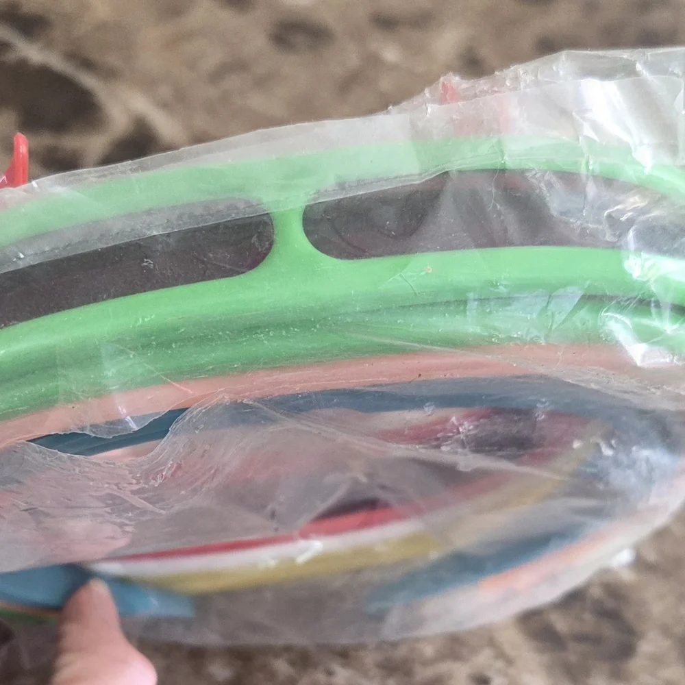 Vintage 80s sunglasses new old stock from 16 candles COLORED PLASTIC SPACE VISOR